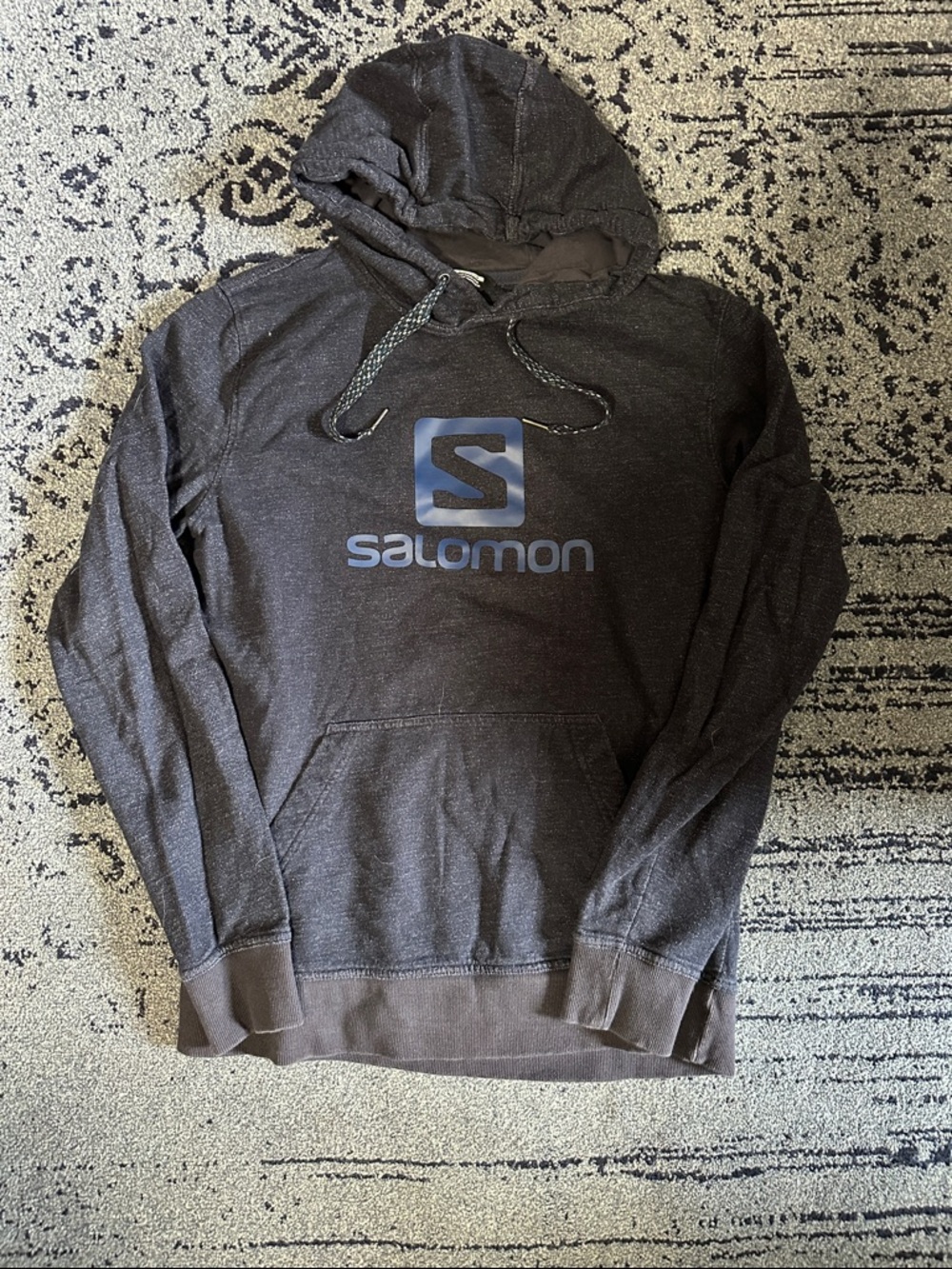 Salomon Men's Blue Hoodie Sweatshirt size medium